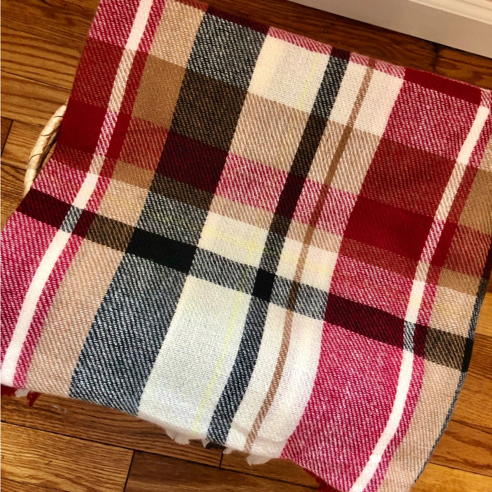 Plaid Scarf/Wrap - Extra long & wide
